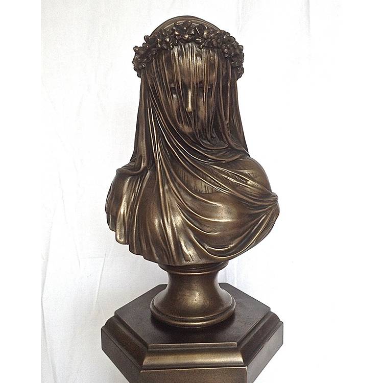 Life size  indoor brass bronze famous head figure bust for decoration