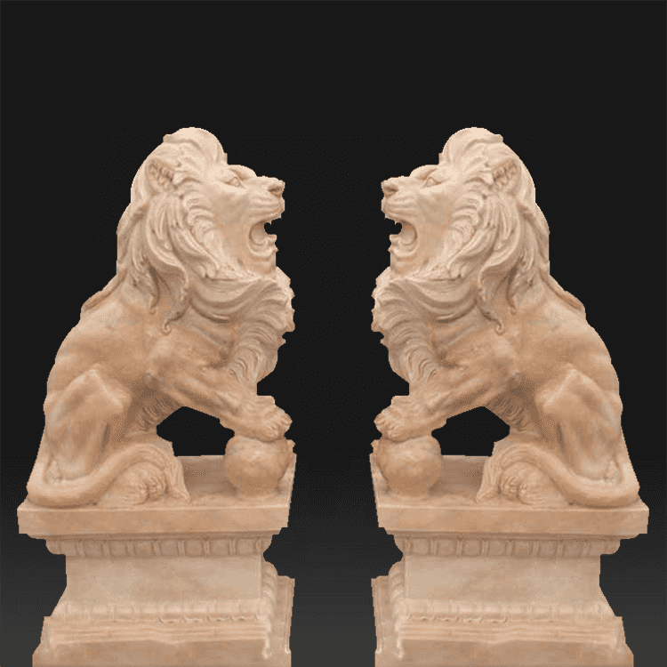 High quality life size lion decorative famous modern sculptors