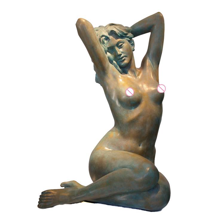 factory provide cheap sexy bronze nude statue woman sculpture
