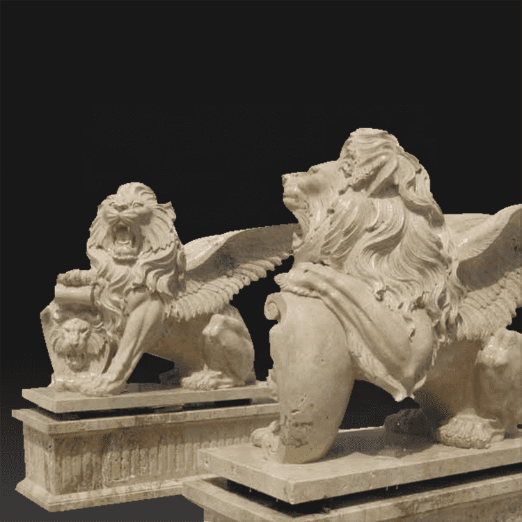 Wholesale Price Giant Angel Statue - High quality hand carved hot sale lion small marble sculpture bases – Atisan Works