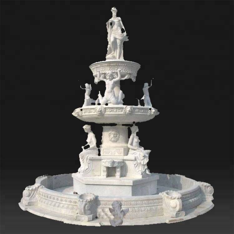 Good Quality Fountain – 3 layer animal stone garden large water fountain decoration – Atisan Works