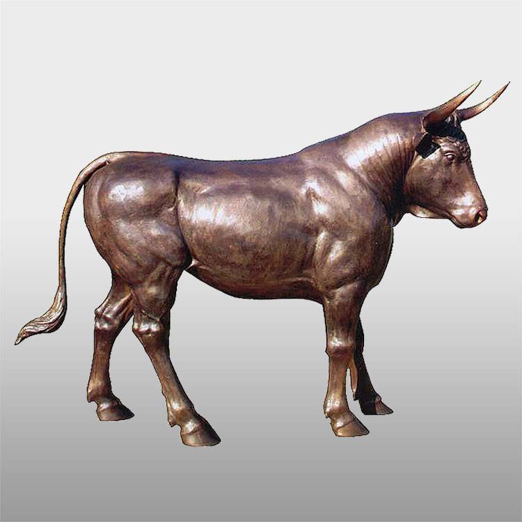 China hot sale brass cow and calf sculpture for sale