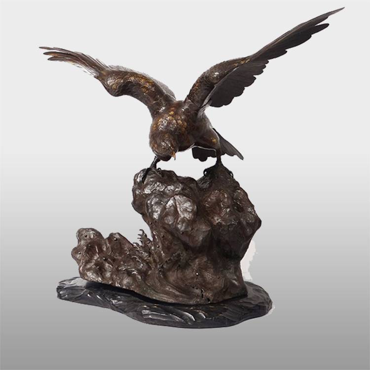 Manufactur standard Elvis Bronze Statue - Hot sale outdoor life size  art wholesale bronze eagle statues for sale – Atisan Works
