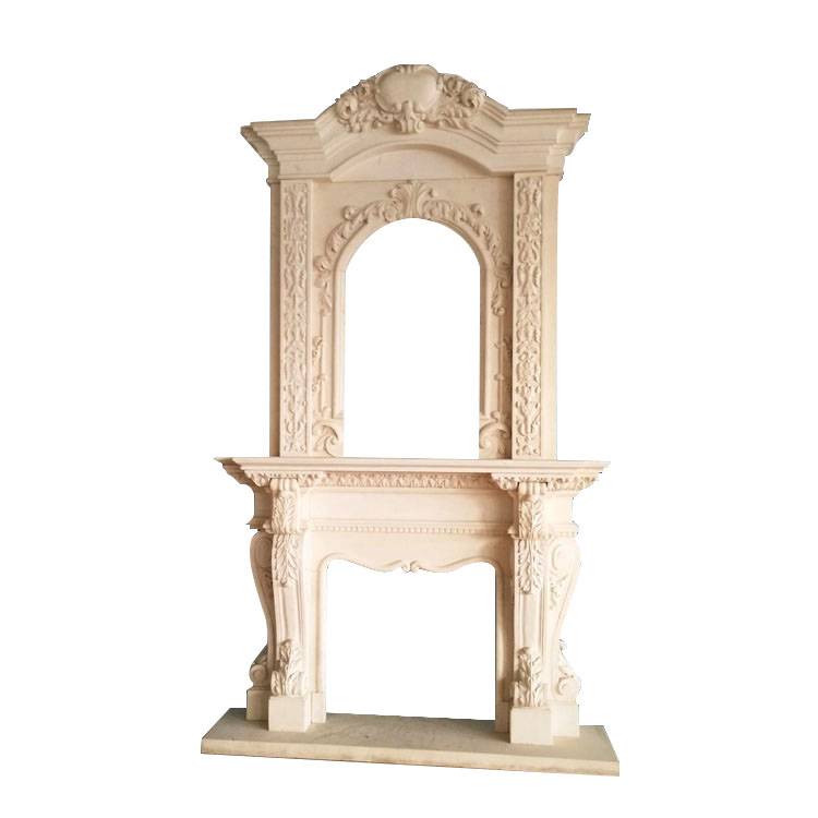 Decor fireplaces modern classic marble fireplace