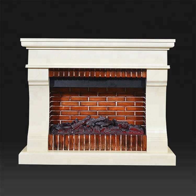 Indoor decorative resin victorian electric fireplace