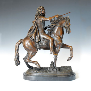 European large size ourdoor customized bronze warrior horse sculpture