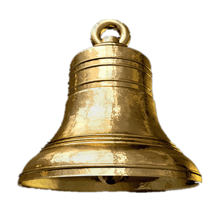 Metal sculpture different size bronze and brass church bell statue for sale