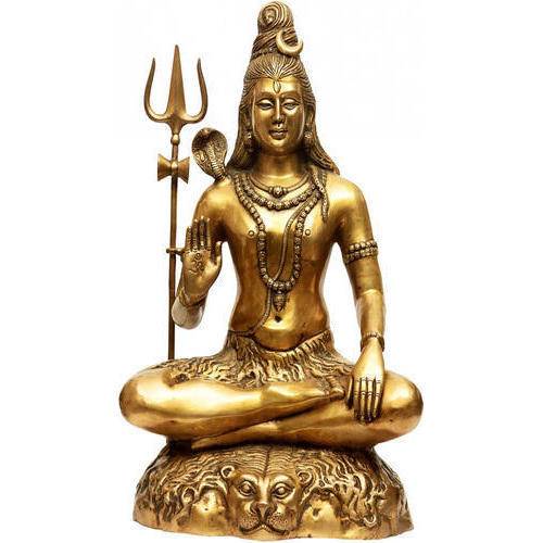 Brass Metal Hindu God Shiva Bronze Statue