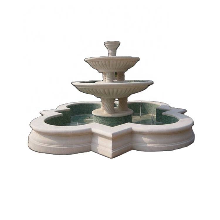 Natural stone french water fountain for garden decor