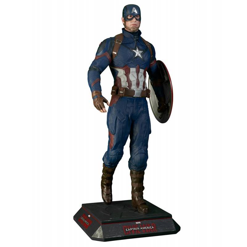 Factory Custom Made Outdoor Used  Resin Standing Outdoor Fiberglass Life Size Captain America Statue