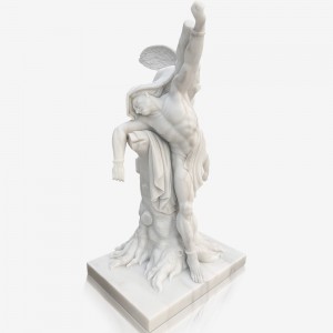 Custom Religious Natural Marble Statue  Life-Size Stone  St. Sebastian Sculpture