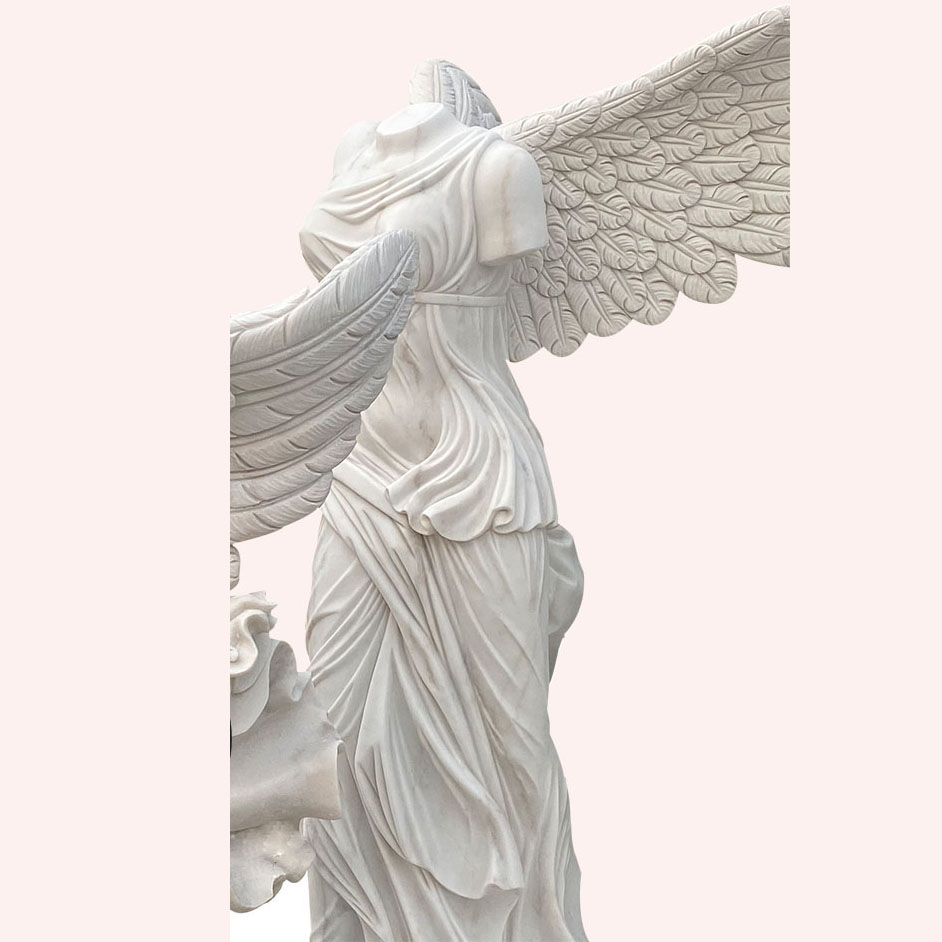Custom Natural Marble Statue  Life Size Stone  winged Victory of Samothrace Sculpture Featured Image