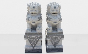 High-quality marble carved lion/ welcome lion /lucky lion/ supports customization