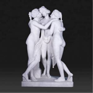 Stone marble life size three  grace statue for sale