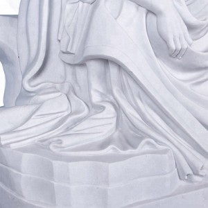 Life size garden large religious marble pieta The Virgin mourns Christ  statues for sale