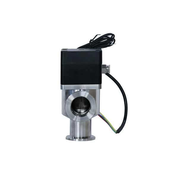 High Vacuum Pneumatic Angle Valve, DC24V or AC220V Featured Image