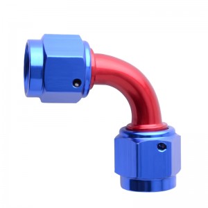 90 Degree Swivel Coupler Union Fitting AN Female to AN Female Adapter