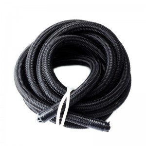 10FT AN6 Nylon Stainless Steel Braided CPE Fuel Hose Line Kit with Wrench
