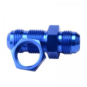 China Wholesale 6an Fuel Fittings Supplier –  Male 6AN Bulkhead Fuel Fitting Adapter Union Aluminum straight – Yibai