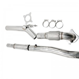 NEW Design 4PCS Turbo Exhaust Pipe For 2006-2010 Volkswagen GTI 2.0T FSI&TSI CCTA MKV
