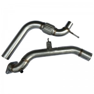 SS 3″ Catless Exhaust Exhaust Downpipe For 15-16 Ford Mustang Ecoboost 2.3T