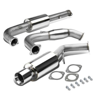 STEEL N1 CATBACK EXHAUST 3″ Piping + 4.5″ MUFFLER TIP FOR 1995-1999 MITSUBISHI ECLIPSE TALON