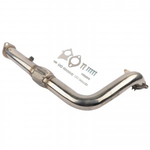 2.5″ T3/T4 5 Bolt Flange Passenger Side Exhaust Turbo Down Pipe for 93-97 DelSol D15/16 B16/18