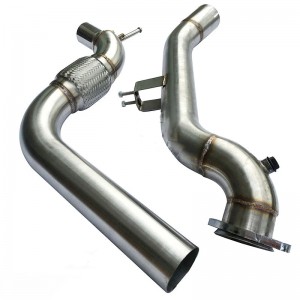 SS 3″ Catless Exhaust Exhaust Downpipe για 15-16 Ford Mustang Ecoboost 2.3T