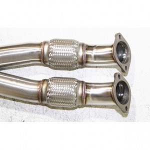 SS Catless Escape Twin Turbo Down Y-Pipe para 09-15 GT-R 3.8T V6 DOHC VR38DETT