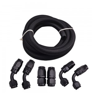 China Wholesale An Fittings Hose Manufacturer –  10FT Nylon Braided Fuel Hose CPE 6AN Fuel Line Kit – Yibai