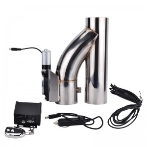 Universelles 3″ elektrisches Y-Rohr-Auspuffausschnitt-E-Ventil-Kit mit Fernbedienung