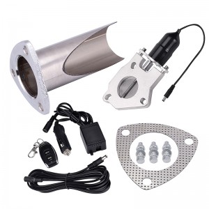 2.25 Inch Electric Stainless Exhaust Cutout with Remote control With Be cut Pipe Exhaust Cut out