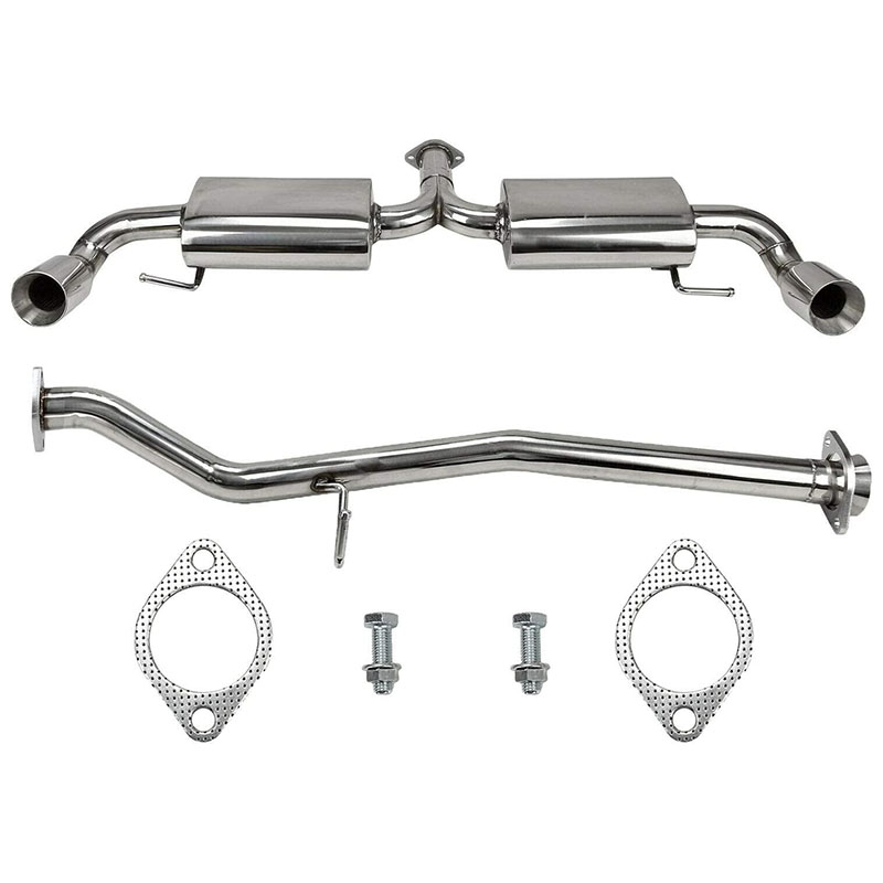 3.5″ Dual Path Bolt-on Stainless Tip Catback Exhaust System Fit for 2004-2011 Mazda RX-8 Featured Image