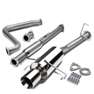 Stainless Steel Catback Exhaust System W/4″OD Muffler Tip Fits For 97-01 Honda Prelude BB6 H22