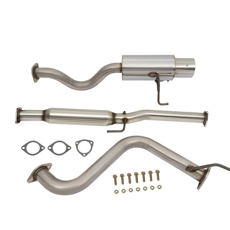 ODM Exhaust Gas Recirculation Manufacturer –  For 93-97 Honda Del Sol EG EH Stainless Catback Exhaust System 4.5″ Muffler Tip – Yibai