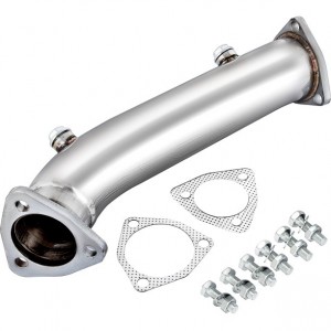 3 Inch Stainless Steel High Flow Turbo Downpipe Exhaust Pipe For 97-05 VW Passat 1.8T Audi A4 B5/B6 1.8