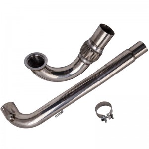 Downpipe de aço inoxidável para 2012-2015 VW Go-lf GTI MK7 3 ″ parafuso de tubo