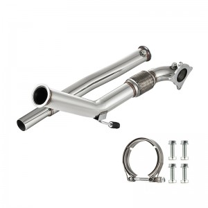 4 Bolt 3″ Stainless Turbo Downpipe Exhaust Pipe For 06-13 Audi A3 VW Jetta GTI Eos 2.0T TSi FSi