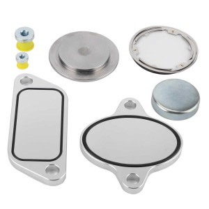 Egr Removal Plug with Gaskets Kit Stage 2 Plates and Plugs Fits for ISX CM871 2007-2010 Aluminum