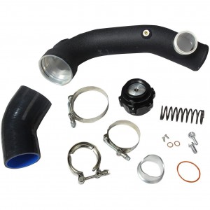 Racing Intake Turbo Charge Pipe Kit w/ Tial & 50mm Bov For BMW N54 E88 E90 E92 135i 335i
