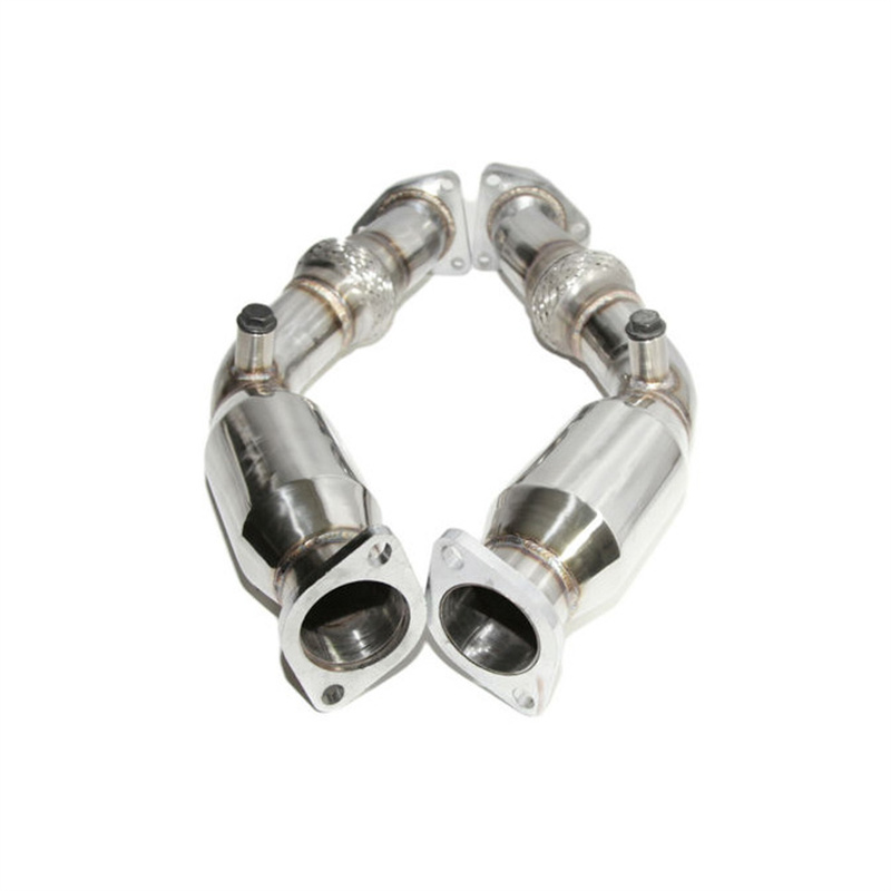 For 2007+ 350Z 370Z G35 G37 FX35 FX37 Q50 Q60 Stainless Steel Pipe with Flexpipe Featured Image