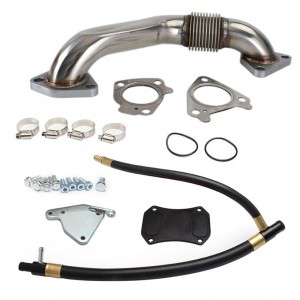 EGR Delete & Cooler Race Kit w/ Up pipe For 2011-2016 GMC Chevy 6.6L Duramax Diesel