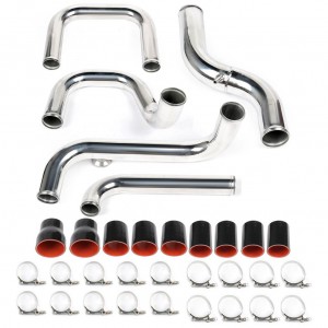 Front Mount Intercooler Turbo Pipe + Hose T-Clamp Kit For 1992-2000 Honda Civic, 1997 Acura