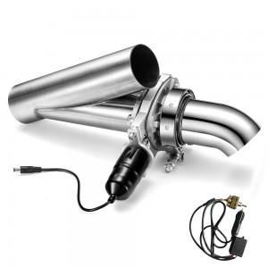 Good sound 2.25″ Single Y Pipe Electric Exhaust Cutout With Manual Switch