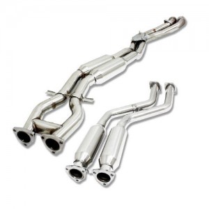 STAINLESS CATBACK/EXHAUST MIDDLE SECTION/MID DOWN-PIPE FOR 99-06 BMW E46 3 SERIES