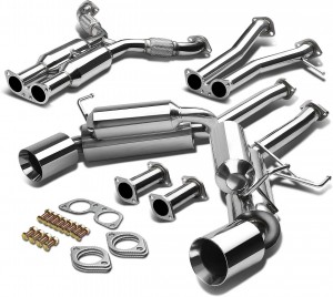 Ang Stainless Steel Cat Back Exhaust System Nahiuyon sa 03-09 Nissan 350Z / 03-07 Infiniti G35 Coupe