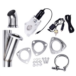 High performance 2.0″ Single Y Pipe Electric Exhaust Cutout With Manual Switch