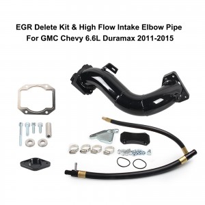 Kit de suppression EGR et tuyau coudé d'admission à haut débit pour Chevy GMC 2500 et 3500 6,6 L 2011-2015