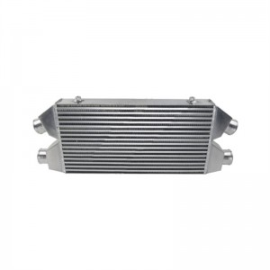 Twin Turbo FMIC Intercooler For Audi S4 300ZX Z32 Twin Inlet & Outlet 2.5″ Alloy