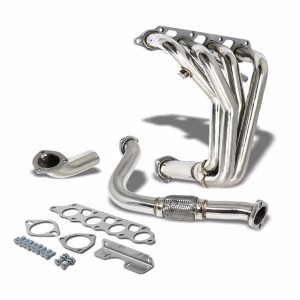 Stainless Steel LONG EXHAUST HEADER MANIFOLD FOR 00-04 FORD FOCUS ZX3 ZX5 ZETEC 2.0L DOHC